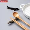 Креативная ретро керамическая подставка для палочек для еды в форме таксы, подставка для столовых приборов, милое домашнее украшение стола