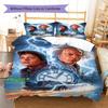 Back to Future Pattern Bedding Quilt Set Quilt Cover Pillowcase Home Decoration Gift (1 * duvet cover + 2 * pillowcase, without core)
