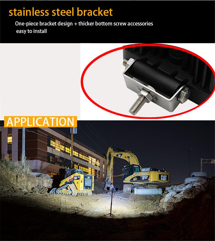 Пара Универсальных Алюминиевых 120 Вт 9600 Лм Светодиодных Рабочих Фонарей Заливающего Света Фара для Вождения Противотуманная Фара ДХО Ангельский Глаз