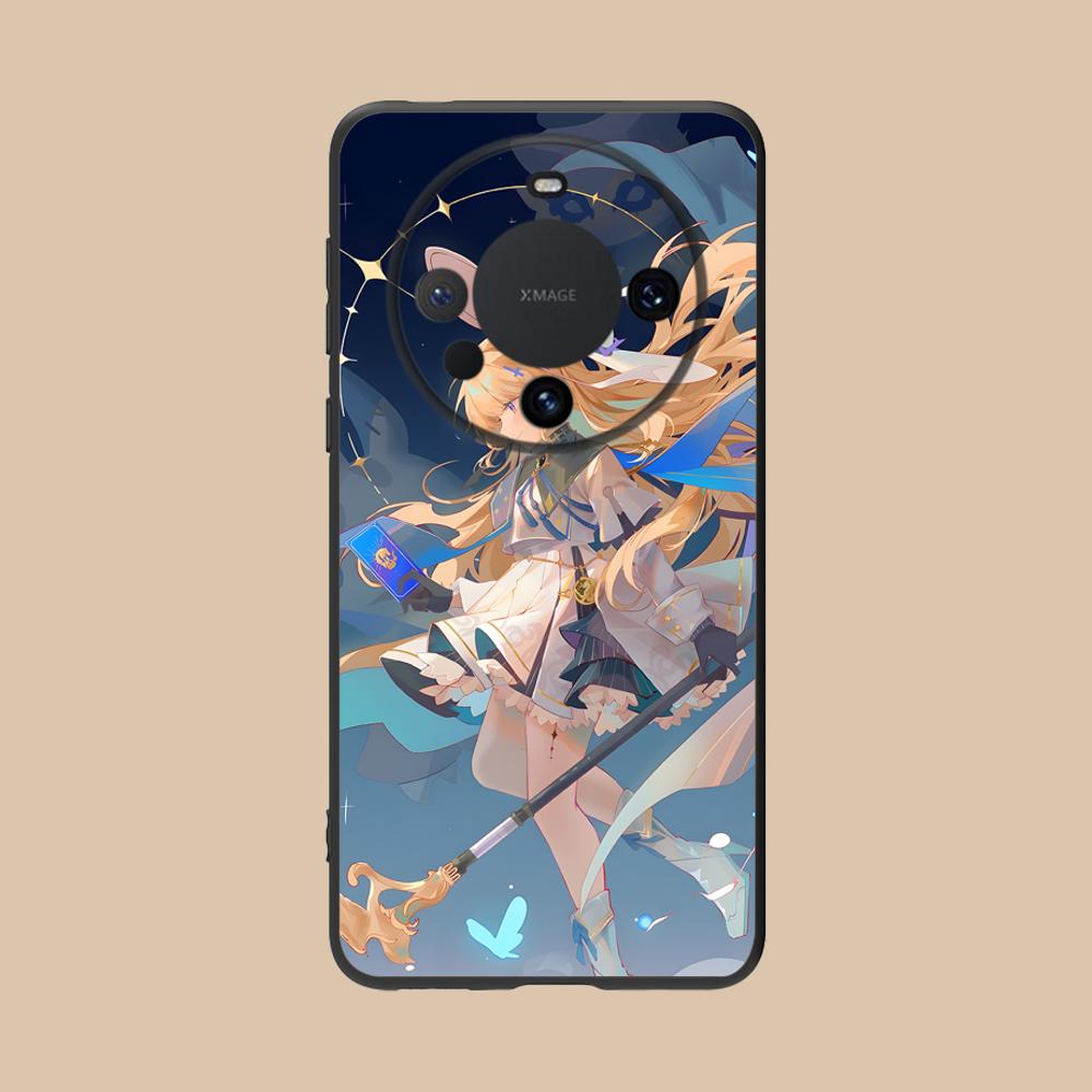 Wuthering Waves Phoebe Matte TPU Mobile Phone Case for Huawei Mate 60 50 40 30 20 10 Pro Plus Lite E 5G Colorful Printing Cover