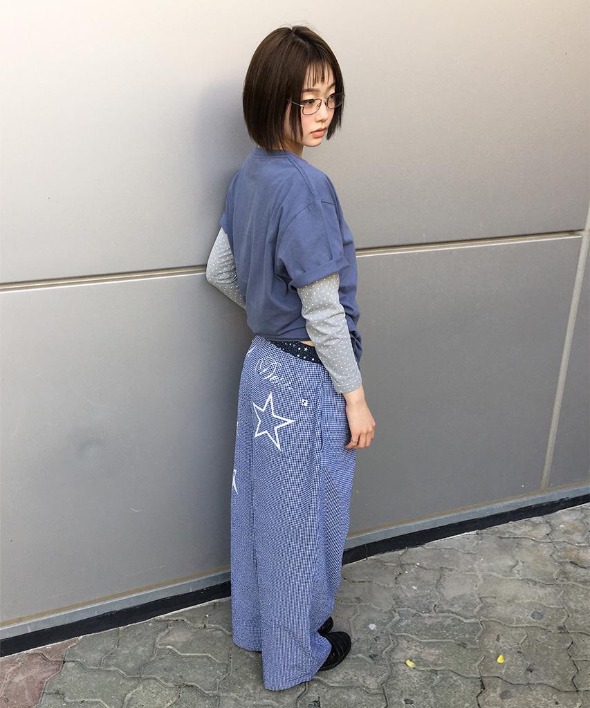 CAVISH Milky Way Check Lounge Pants Navy(Cv2Gmfpa00A)