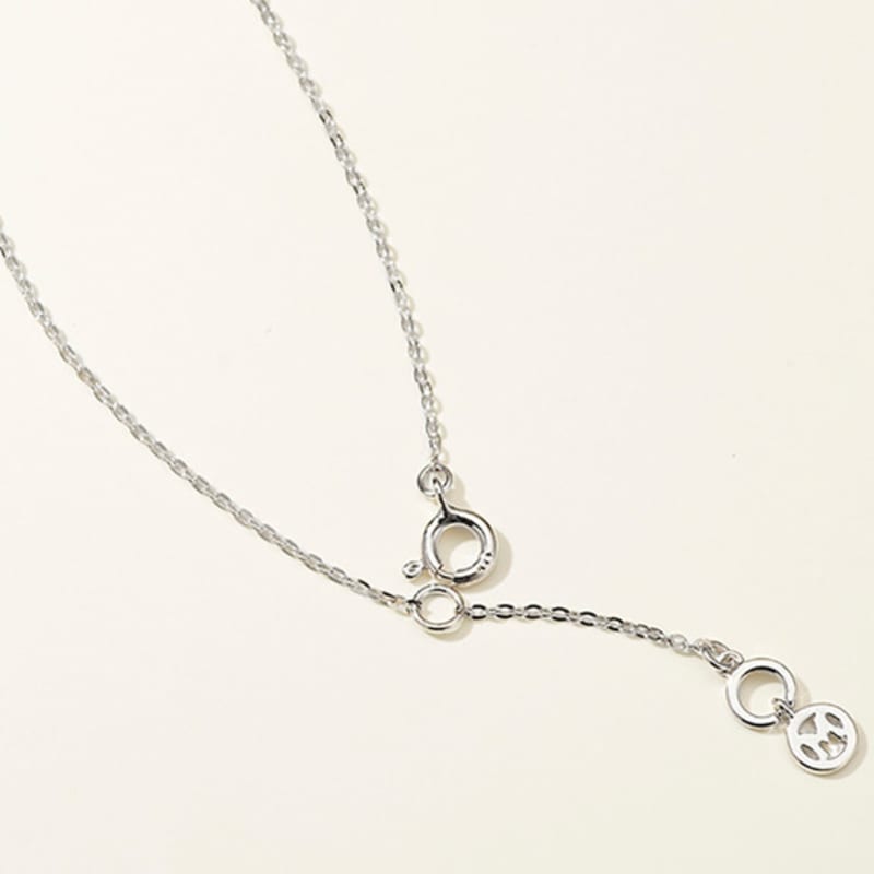 METROCITY JEWELRY M Basic Sterling Silver White Necklace A231SN9106WPA