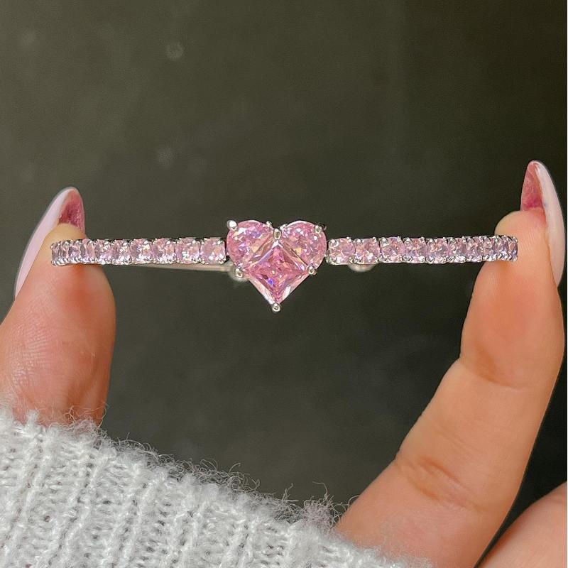 IF ME Luxury Bangle Chain for Women Zircon Artificial Pearls Beads Bracelet Accessories Jewelry