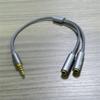 Cable 3.5mm Female Headphone Jack Y Splitter Cable 1 Male to 2 Female Cable Converter AUX Cable