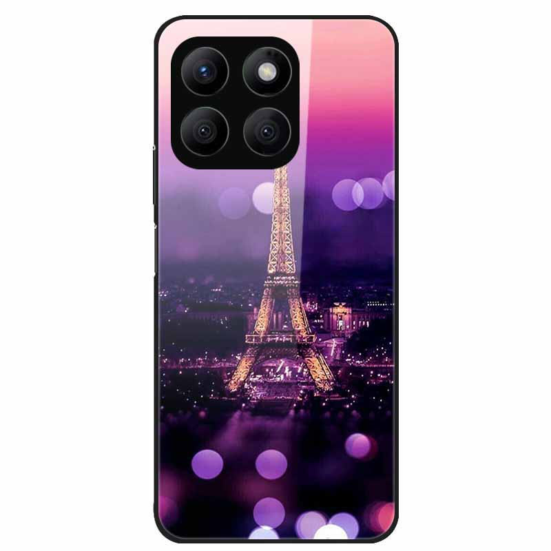 For Honor X8C Case Tempered Glass Hard PC Back Shell for Honor X8C 4G Phone Cases Bumper Covers for HonorX8C X 8C Fashion Shells
