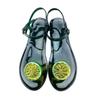 Women Slippers Transparent PVC Fruit Decoration Sandals For Ladies Summer Outdoor Buckle Strap Beach Shoes Female Fashion