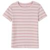 Summer Women's T-shirt Loose Round Neck Short Sleeve Striped Top