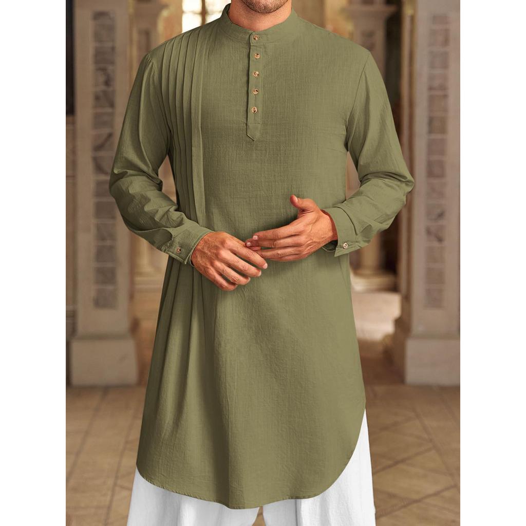 Men's Long Shirt Muslim Robe