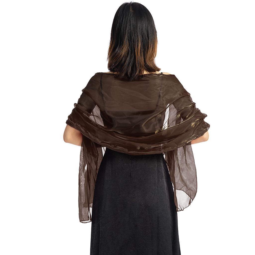 Женское вечернее платье, свадебная шаль, однотонная вечерняя шаль, шарф, женская накидка