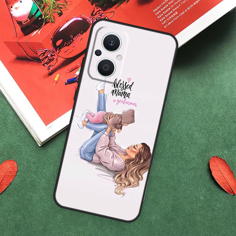 Чехол для телефона OPPO Reno 14F 13F 12F 11F 12 13 14 10 Pro 7 8 Lite OPPO Find X5 X6 X8 X9 Pro с рисунком 'Мама, Дочь, Девочка, Сын, Папа'