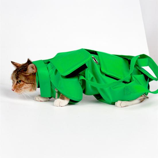 Рюкзак-переноска для кошек, регулируемая сумка-слинг для путешествий с питомцем, с карманом для хранения, для груминга, посещений ветеринара, приема лекарств, ухода за зубами