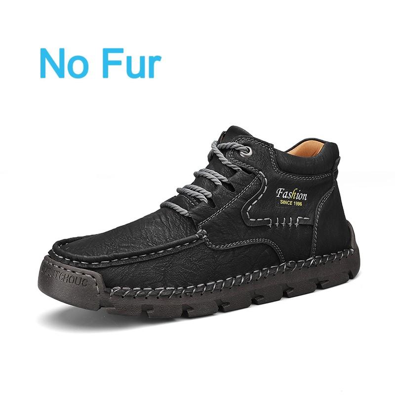 Мужские кожаные походные ботинки, новые рабочие ботинки для активного отдыха, модная дышащая мужская повседневная обувь на шнуровке, ретро-кроссовки для мужчин высокого качества
