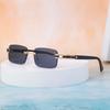 Солнцезащитные очки без оправы с отделкой Мужские квадратные солнцезащитные очки Женские модные очки