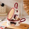 Керамическая чашка для завтрака, чашка для молока и овсянки, изысканная кофейная чашка в стиле ретро, мультяшная, милая, с креативным дизайном питомца