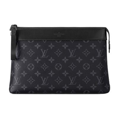 Мягкая дорожная косметичка Черный Холст Monogram Eclipse Мужские Косметички M82543
