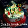 Xmas Snowman Building Blocks Toys Beautiful Music Box Brick Toys Building Kit For Adults Kids