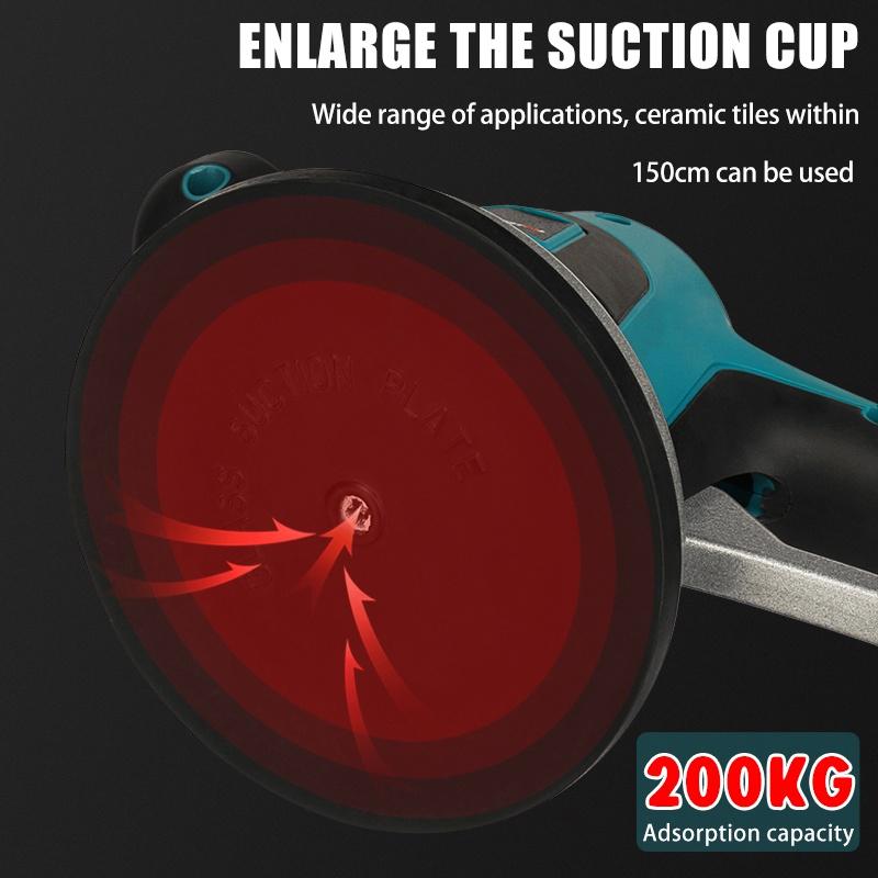 Машина для укладки плитки, плитка, вибратор на присоске, 1800 Вт, регулируемый автоматический вибратор для пола, инструмент для выравнивания пола, аккумулятор 18 В