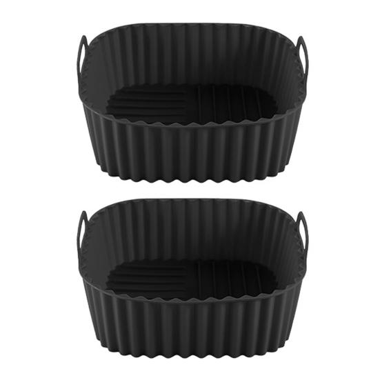 Силиконовая корзина для аэрофритюрницы - Многоразовая, Антипригарная, Не содержит БФА, Термостойкая с ручками