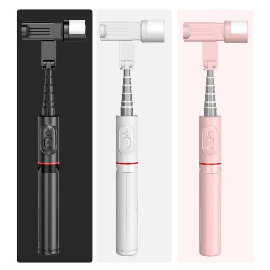 Палка для селфи Штатив с заполняющей подсветкой Телескопическая многофункциональная встроенная скрытая конструкция Вращающаяся на 360 градусов палка для селфи