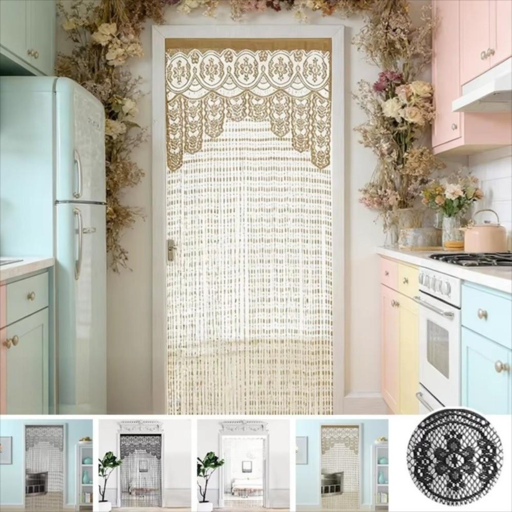 String Door String Curtain Jacquard Wall Closet Curtain Boho Door Drapes Curtain Decorations
