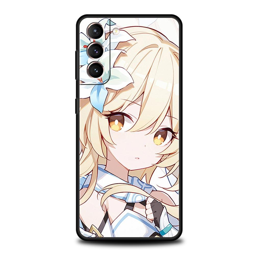 Чехол для игрового телефона Genshin Impact для Samsung Galaxy S23 Ultra S22 S21 S20 FE 5G S10 S10E S9 S8 Plus Note 20 силиконовый чехол-бампер