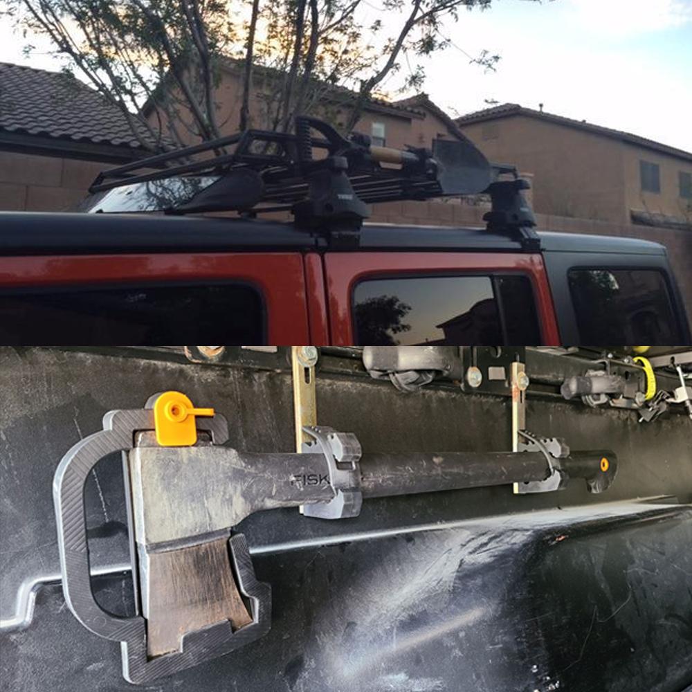 Резиновое крепление-зажим подходит для инструментов диаметром 1"~1.5" 2 шт. Держатель для рукоятки Резиновый держатель для рукоятки Крепление-зажим Кронштейн Держатель для лопаты Крепление Быстросъемное