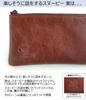 Long Genuine External Zipper [Peanuts] [Snoopy] Wallet, Adults, Wallet, Leather, Thin, Pocket, L-shaped [90941] (Brown)