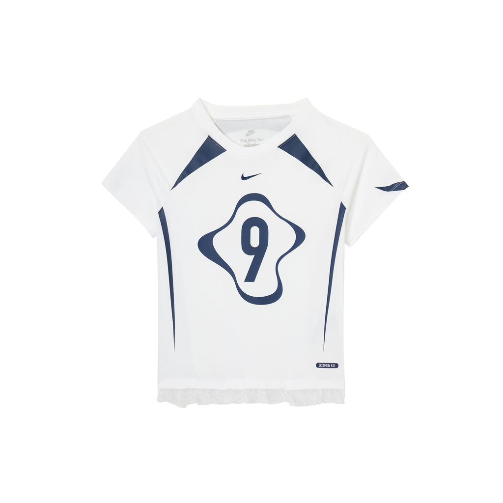 Nike Спортивная повседневная футболка с коротким рукавом реглан Женские топы II1950100