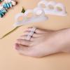 Puntos 1Pair 3 Hole Toes Separator Hallux Valgus Orthosis Straighten Foot Care Tool