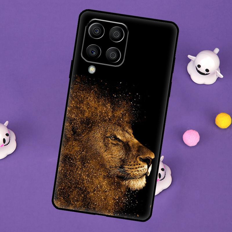 King Of The Jungle Lion Cover For Samsung Galaxy M55 M15 M33 M13 M23 M53 M31 M51 M14 M34 M54 M20 M30s M52 M32 Case