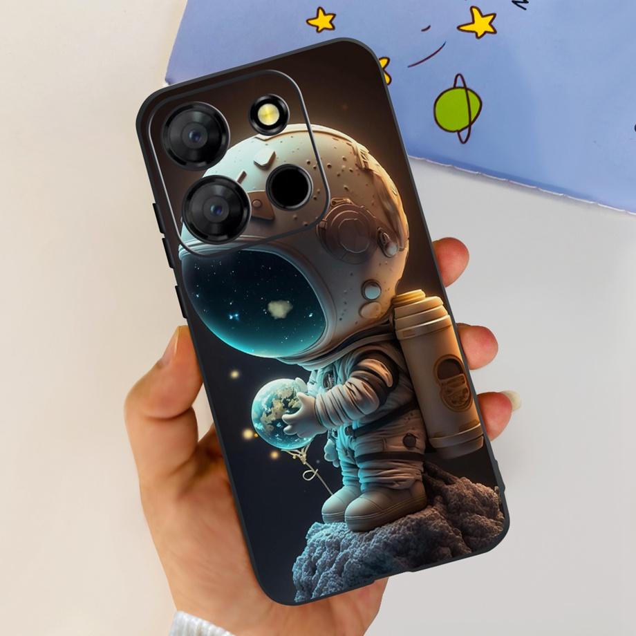 Для телефона Itel A60 A70 A27 A48 Чехол Задняя крышка Матовый Тонкий Мягкий ТПУ Силиконовый Бампер Детская Мода Мультяшный Узор Fundas ITELA60s