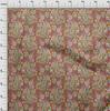 oneOone Cotton Flex Dark Peach Fabric Paisleys Craft Projects Decor Fabric Printed By The Yard 40 Inch