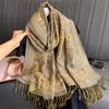 Luxury Brand Autumn Cashmere Pashmina Shawl Lady Wrap Warm Winter Scarves Design Print Female Foulard Cotton Stoles Scarf
