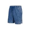 Pure Color Washed Drawstring Knit Shorts Men Bottoms French-Blue DR3093-493
