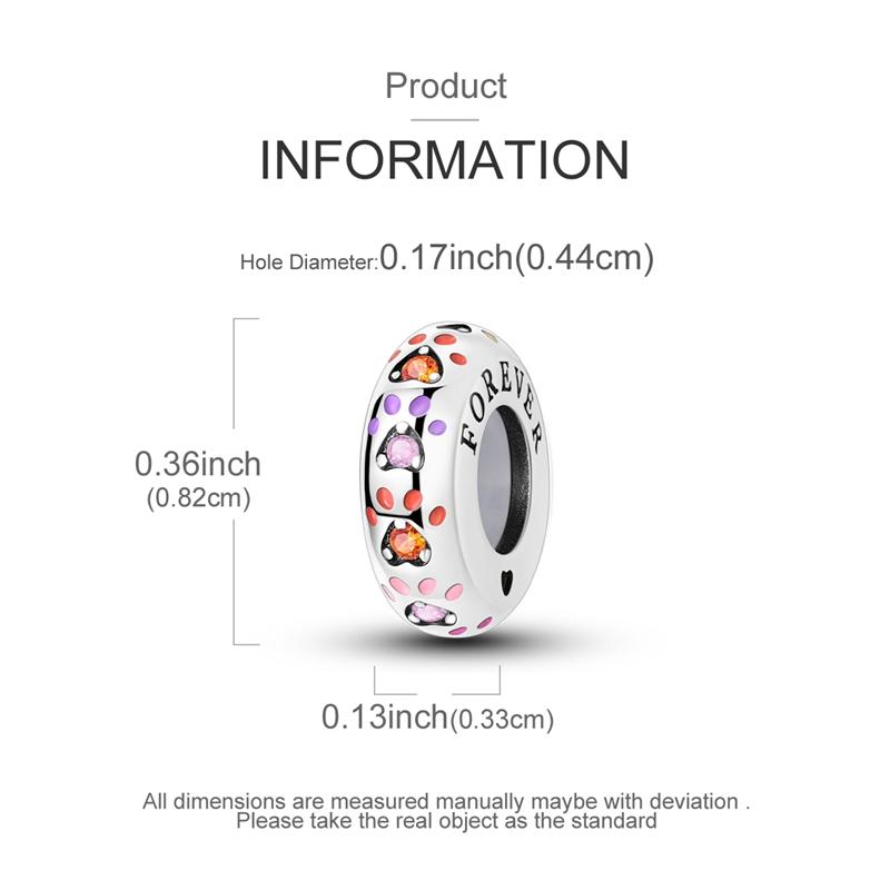 Оригинальные Шармы Бусины Медные Клипсы Шармы Циркон Силиконовые Разделительные Бусины Подходят для Оригинального Браслета DIY Шарм Женские Украшения