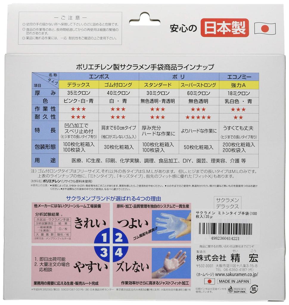 Перчатки типа «варежка» Sakuramen (100 штук) 35