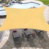 Garden sun sail waterproof shade balcony terrace beige 4m