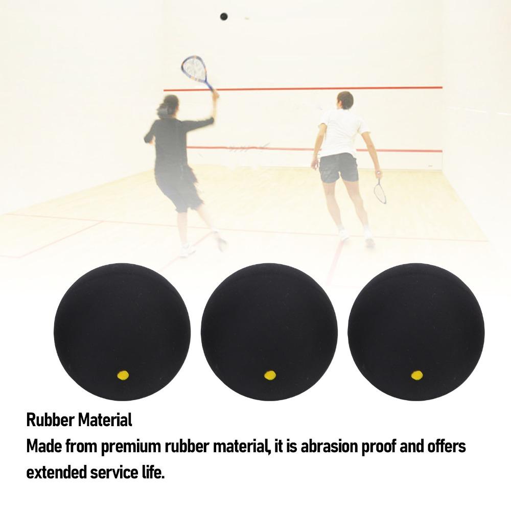 3PCS Low Bounce Squash Ball Set Slow Speed Squash Ball Combo Set Club Training