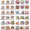 6 шт. Акриловый букет Алмазная живопись Магнит на холодильник Магниты Алмазная живопись Наклейки Магнит для холодильника Алмазная живопись для автомобиля Почтовый ящик Декор