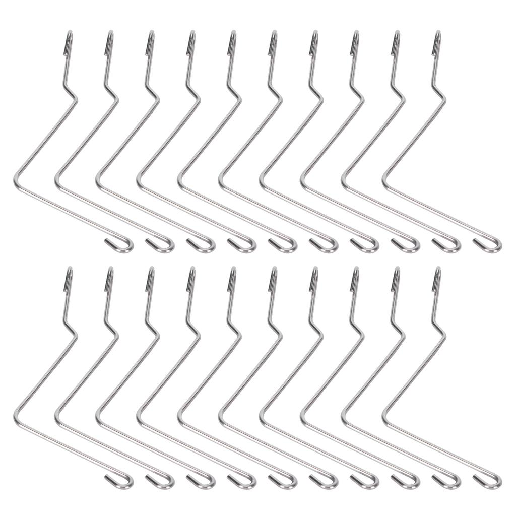 20PCS Stainless Steel Beehive Connector Bend Wire Holder Fastener for Wooden Beehive Tools