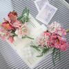 Handmade Simulation Iris Bouquet Realistic Silk Fake Flower  Wedding Party Decor