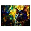 Wallpaper Black Cat Abstraction