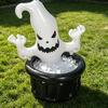 Inflatable Ghost Ice Bucket, Halloween Party Drink Tub, White Ghost Beverage Cooler for Decor, Outdoor Picnic Storage