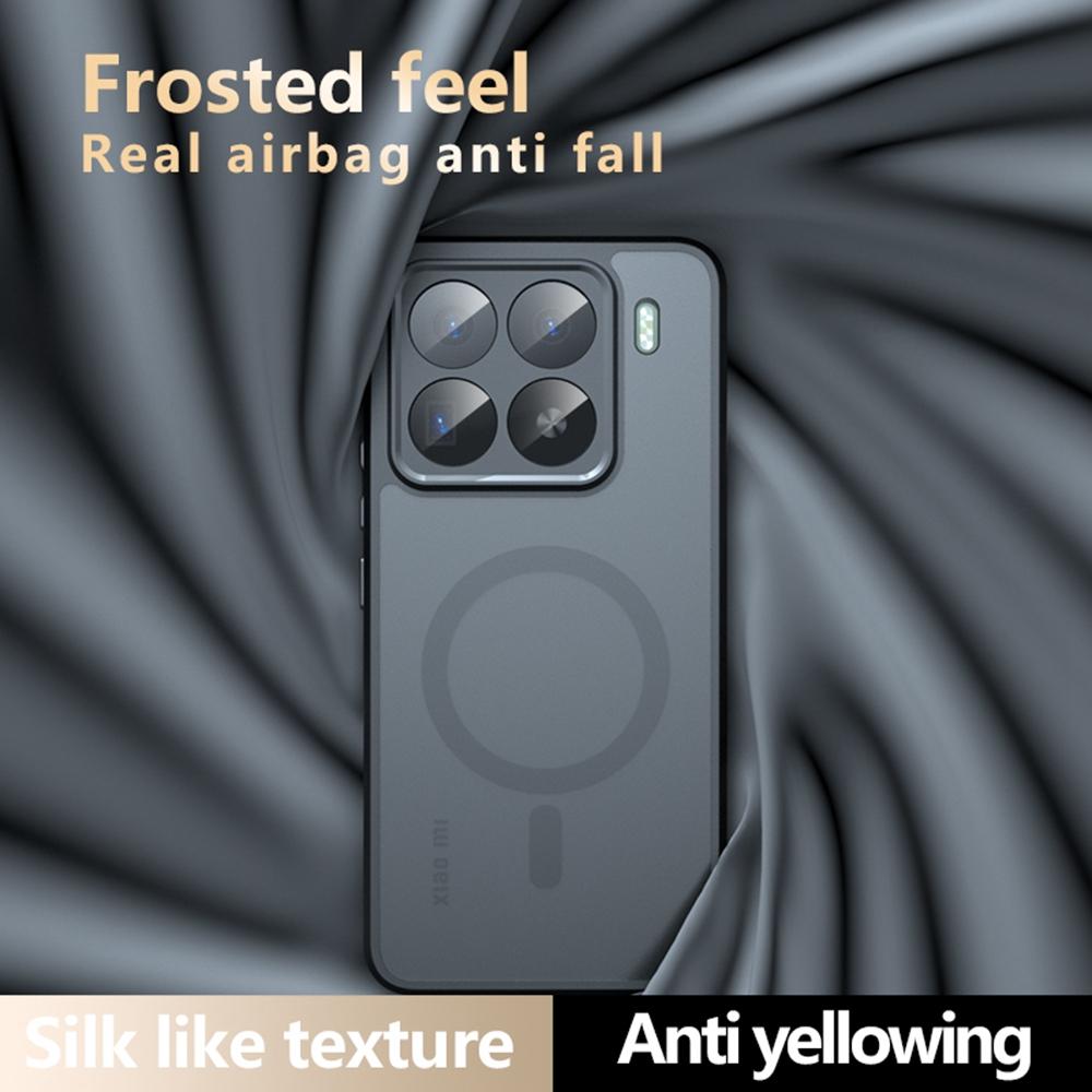 Чехол для Xiaomi 15 Pro, совместимый с MagSafe, матовый чехол для телефона из ТПУ+ПК с тактильным покрытием