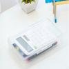 Clear Plastic Pencil Box Large Capacity Pencil Box Stacking Sketch Pencils Organizer for Case Office Supplies Storage Bo