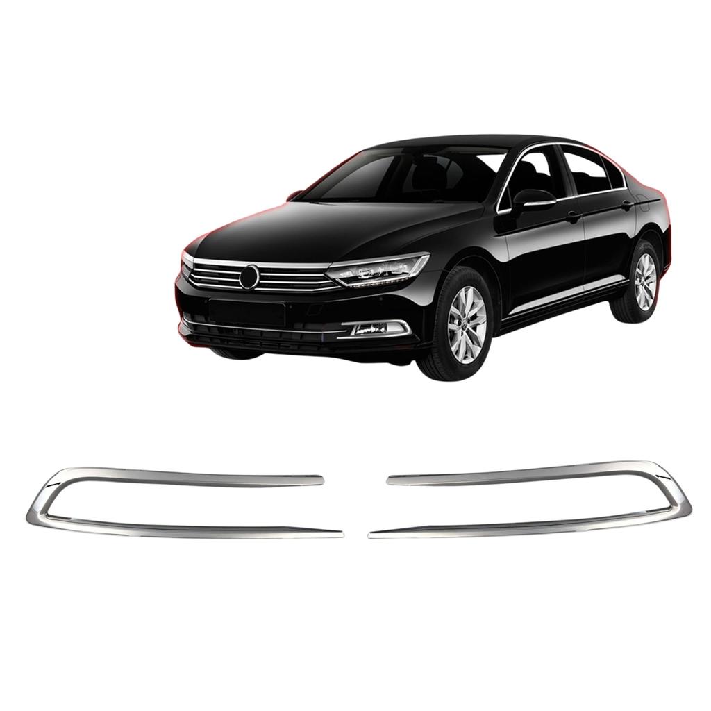 Chrome front light trim strips Volkswagen Passat B8 2015-19
