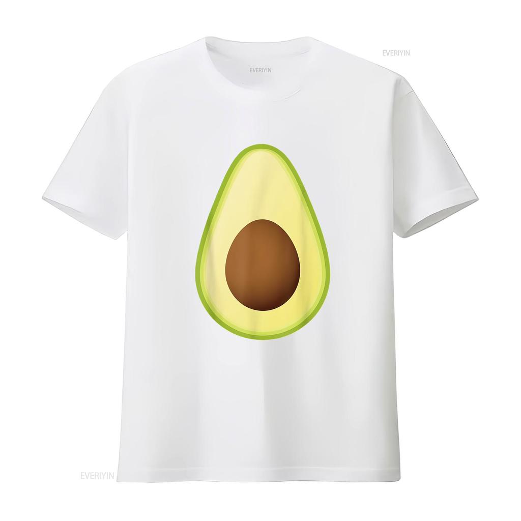 Womens Avocado Costume T Shirt Fruit Halloween Black 2XL vintage Washed Slightly Unisex Casual Breathable Stretched streetwear