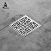 Floor Drains 10cm Chrome Square Shower Drain Brass Floor Drain Trap Waste Grate With Hair Strainer Bathroom Accessories 811573