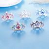 Kids Gift Hairpin Princess Hairclip Hair Jewelry Crystal Rhinestone Flower Tiara Crown Hair Comb