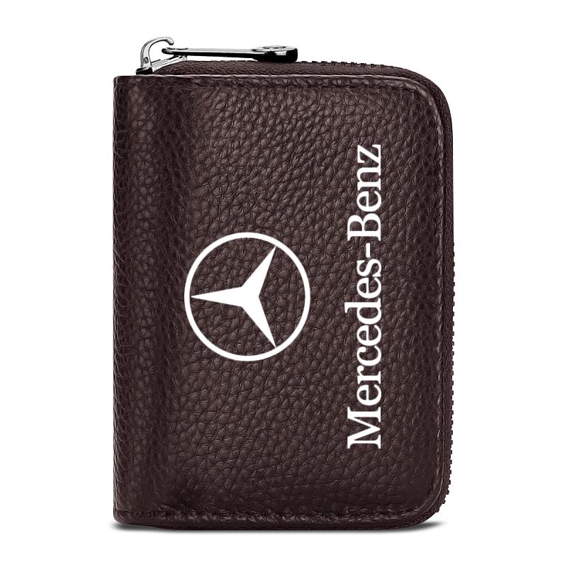 Кошелек для водительского удостоверения, ID-карты, паспорта из натуральной кожи для Mercedes Benz GLA C E S G Class CLA GLK W211 W212 W213, автомобильные аксессуары